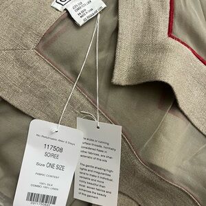 Linen and Silk Beige Large Scarf 23x82 inches